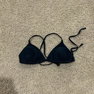 Black triangle swimsuit top
